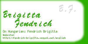 brigitta fendrich business card